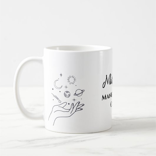 Personalisierte Manifestation Kaffeetasse (Links)