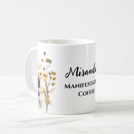 Personalisierte Manifestation Kaffeetasse (Vorderseite Links)