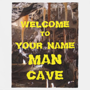 PERSONALISIERTE MANN-HÖHLE-FLEECEDEcke Fleecedecke