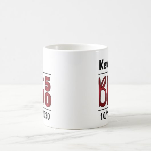 Personalisierte männliche "Big 50"-Tasse Kaffeetasse (Mittel)