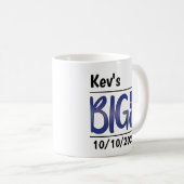 Personalisierte männliche "Big 50"-Tasse Kaffeetasse (VorderseiteRechts)