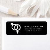 Personalisierte männliche und weibliche Symbole (Insitu)