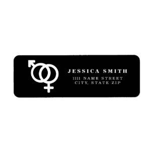 Personalisierte männliche und weibliche Symbole
