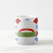 Personalisierte Mans GOLF, Golfer themed Par-T-SHI Kaffeetasse (Mittel)