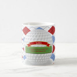 Personalisierte Mans GOLF, Golfer themed Par-T-SHI Kaffeetasse