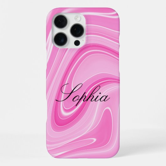 Personalisierte Marbel iPhone 16 Pro Max Hülle (Rückseite)
