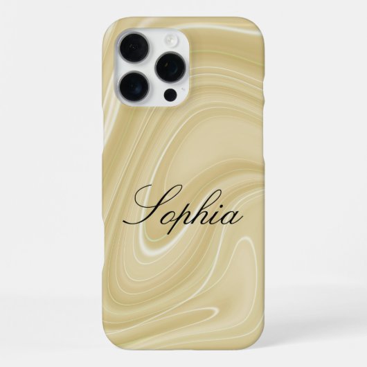 Personalisierte Marbel iPhone 16 Pro Max Hülle (Rückseite)