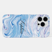 Personalisierte Marbel iPhone 16 Pro Max Hülle (Rückseite (Horizontal))