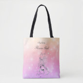 Personalisierte Märchenblümchen Tasche (Vorderseite)