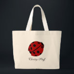 Personalisierte Marienkäfer-Taschen-Tasche Jumbo Stoffbeutel<br><div class="desc">Personalisierte Marienkäfer-Taschen-Tasche
 Personifizieren Sie diese Tasche,  indem Sie den Namen ändern,  addieren Sie Ihren eigenen Namen oder Wörter,  oder Sie können den ganzen Namen entfernen und ihn verlassen zu löschen.</div>