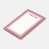 Personalisierte marine Punkte Post It Notizen (angewinkelt)