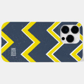 Personalisierte Marine und gelb moderne Preppy Case-Mate iPhone Hülle (Rückseite (Horizontal))