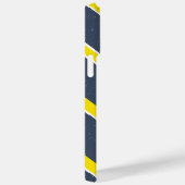 Personalisierte Marine und gelb moderne Preppy Case-Mate iPhone Hülle (Rückseite / Rechts)