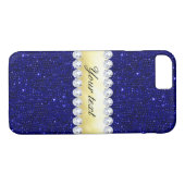 Personalisierte Marineschichten, Gold, Diamanten Case-Mate iPhone Hülle (Rückseite (Horizontal))