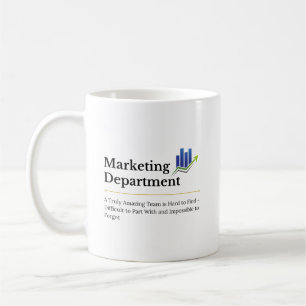 Personalisierte Marketingabteilung Tolles Team Kaffeetasse