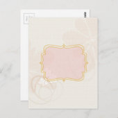 Personalisierte Markierung auf Pale Pink Postkarte (Vorne/Hinten)