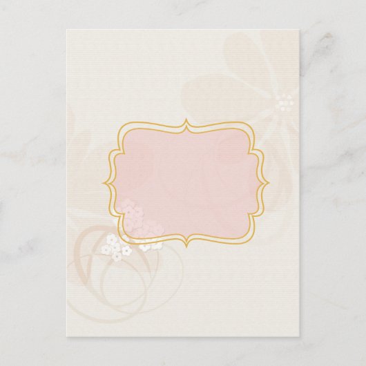 Personalisierte Markierung auf Pale Pink Postkarte (Vorderseite)
