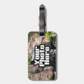 Personalisierte Markierung für den Foto des Gepäck Gepäckanhänger (Rückseite vertikal)