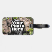 Personalisierte Markierung für den Foto des Gepäck Gepäckanhänger (Rückseite horizontal)