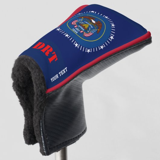 Personalisierte Markierung für den Status "Text" a Golf Headcover (3/4 Vorderseite)
