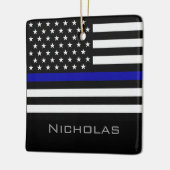 Personalisierte Markierung für die blaue Linie Keramikornament (Links)