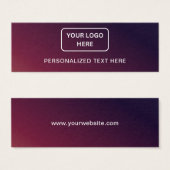 Personalisierte Markierung für Unternehmenssymbole (Vorne & Hinten)