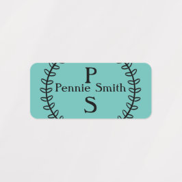 Personalisierte Markierung von Namensschildern für Etiketten