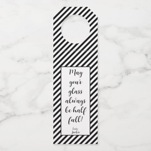 Personalisierte Markierungen für Weinflaschen Flaschenanhänger (Vorderseite)