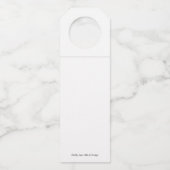 Personalisierte Markierungen für Weinflaschen Flaschenanhänger (Rückseite)
