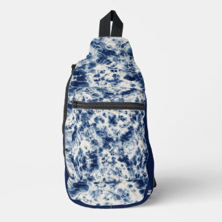 Personalisierte Marmor-Tie-Dye-Umhängetasche Crossbody Bag