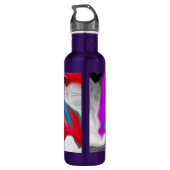 Personalisierte Marmorexplosion Edelstahlflasche (Rückseite)