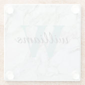 Personalisierte Marmorhäuser Untersetzer (Rückseite)