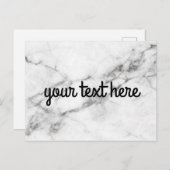 Personalisierte Marmorpostkarte Postkarte (Vorne/Hinten)