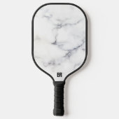 Personalisierte Marmorstruktur Pickleball Schläger (Rückseite)