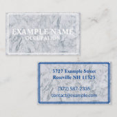 Personalisierte Marmortexturierung (amerikanisch) Visitenkarte (Vorne/Hinten)