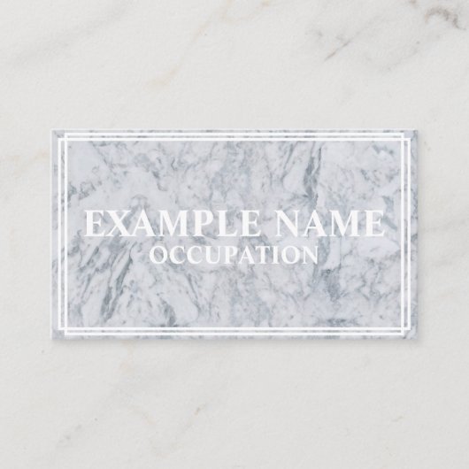Personalisierte Marmortexturierung (amerikanisch) Visitenkarte (Vorderseite)