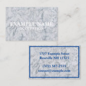 Personalisierte Marmortexturierung (Vereinigtes Kö Visitenkarte (Vorne/Hinten)