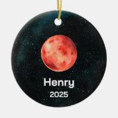 Personalisierte Mars, Sonnensystem, Planet Keramik Ornament (Vorne)