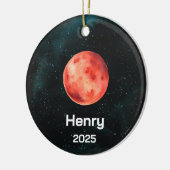 Personalisierte Mars, Sonnensystem, Planet Keramik Ornament (Links)