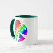 Personalisierte "Mary" Name Sphere Farbenfrohe Reg Tasse (Vorderseite Links)