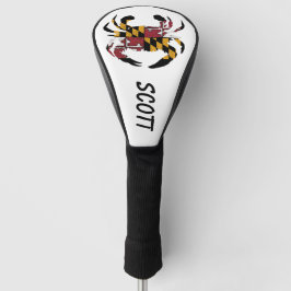 Personalisierte Maryland Flag Driver Cover mit Cra Golf Headcover