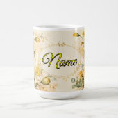 Personalisierte März-Geburtsblume Narzisse Kaffeetasse (Mittel)