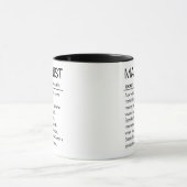 Personalisierte Maschinenbauer-Definition Tasse (Zentrum)