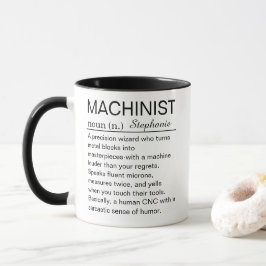 Personalisierte Maschinenbauer-Definition Tasse