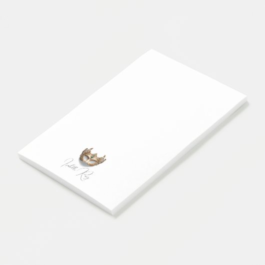 Personalisierte Maskenmaske Post-it Klebezettel (angewinkelt)