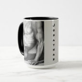 Personalisierte Maskuline Art Nacktmännchen Modell Tasse (Vorderseite Links)