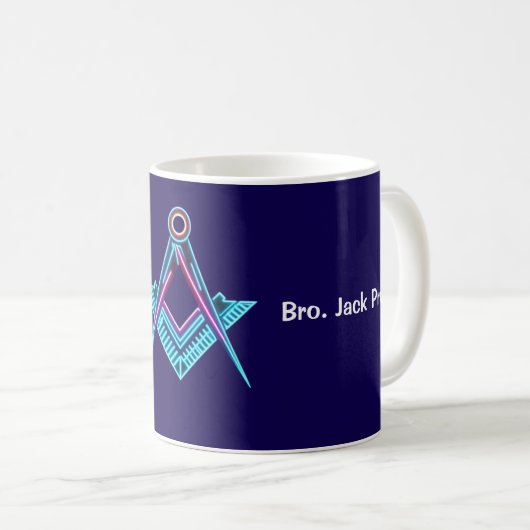 Personalisierte Masonic Coffee Tasse (VorderseiteRechts)