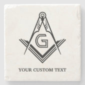 Personalisierte Masonic-Geschenke | Untersetzer au (Vorderseite)
