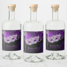 Personalisierte Masquerade Party Wasserflasche