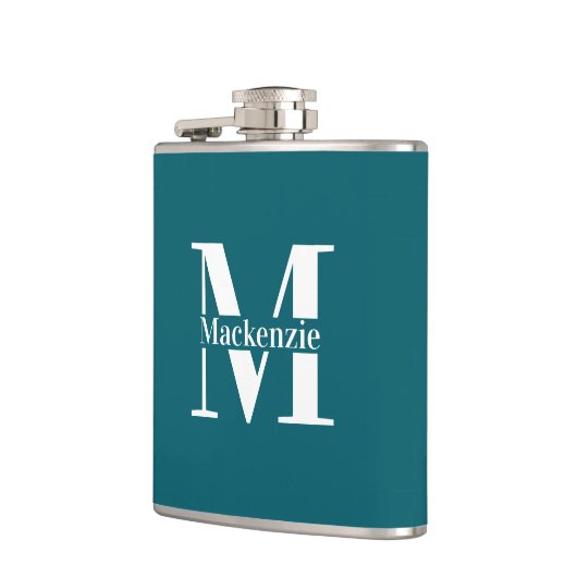 Personalisierte Maßanfertigung mit Monogramm Flachmann (Links)